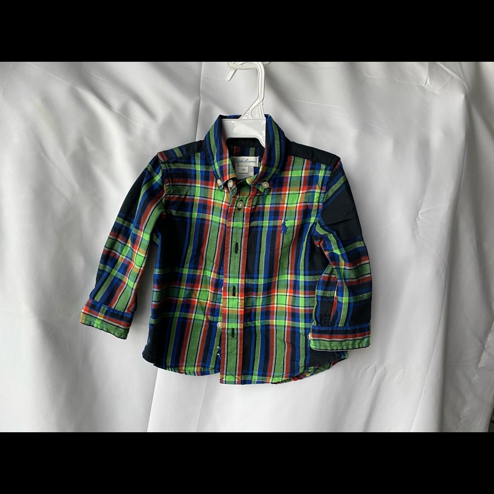 Ralph Luren toddler button down shirt 9 months - Picture 2 of 10